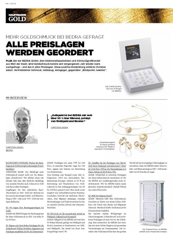 Golschmuck nachgefragt