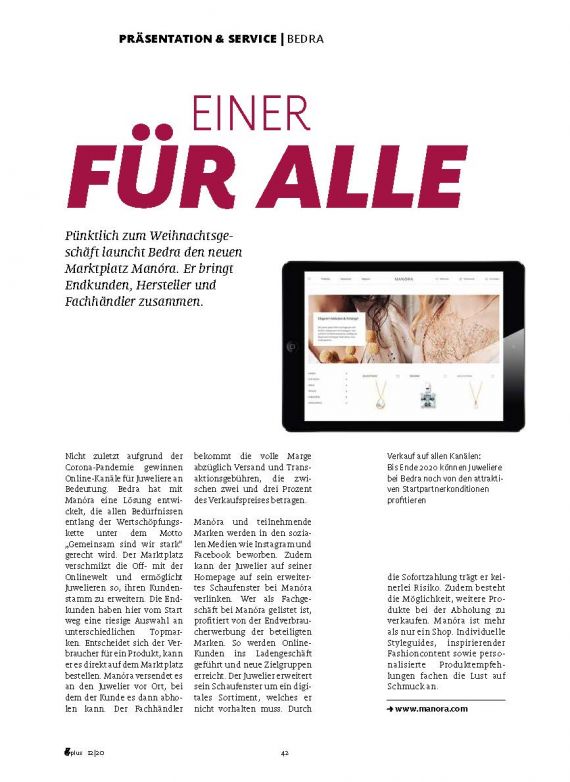 Marketplace MANÓRA für Händler und Hersteller