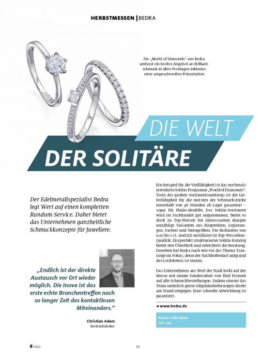 BEDRA - die Welt der Solitaere