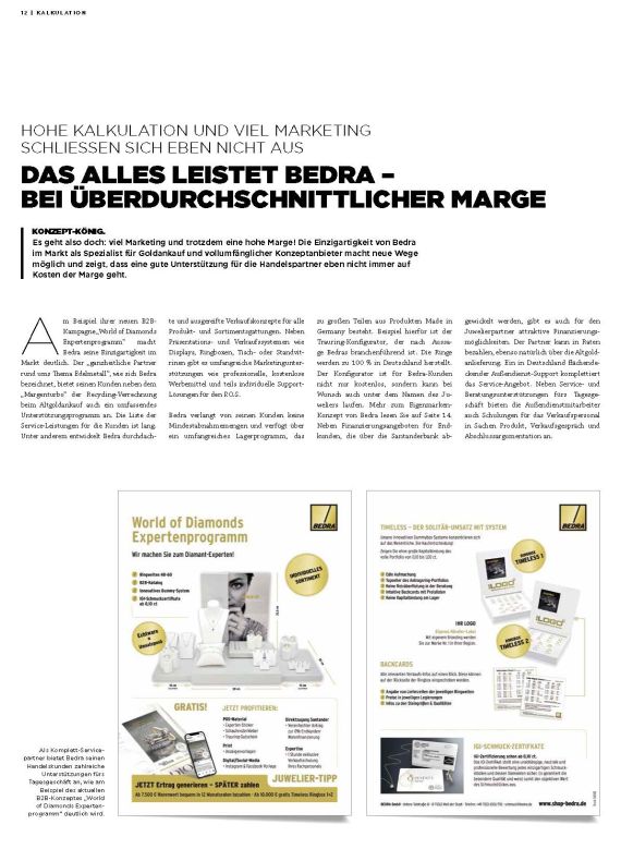 Hohe Kalkulation viel Marketing