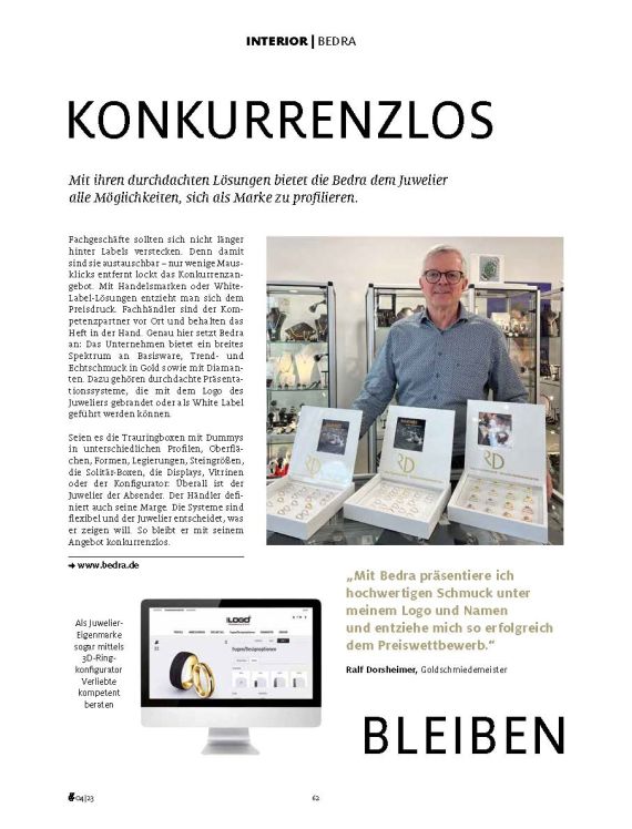 als Juwelier Konkurrenzlos bleiben