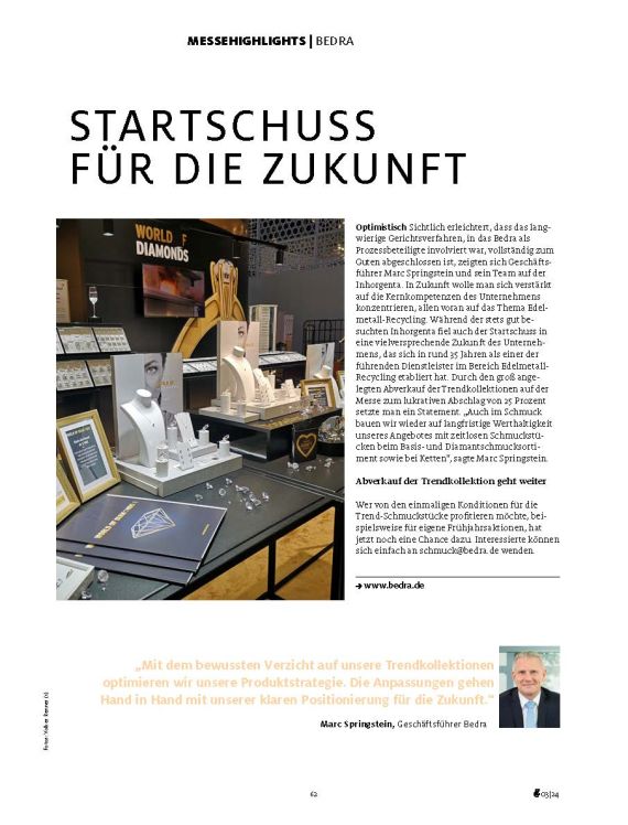 Startschuss für die Zukunft bei BEDRA