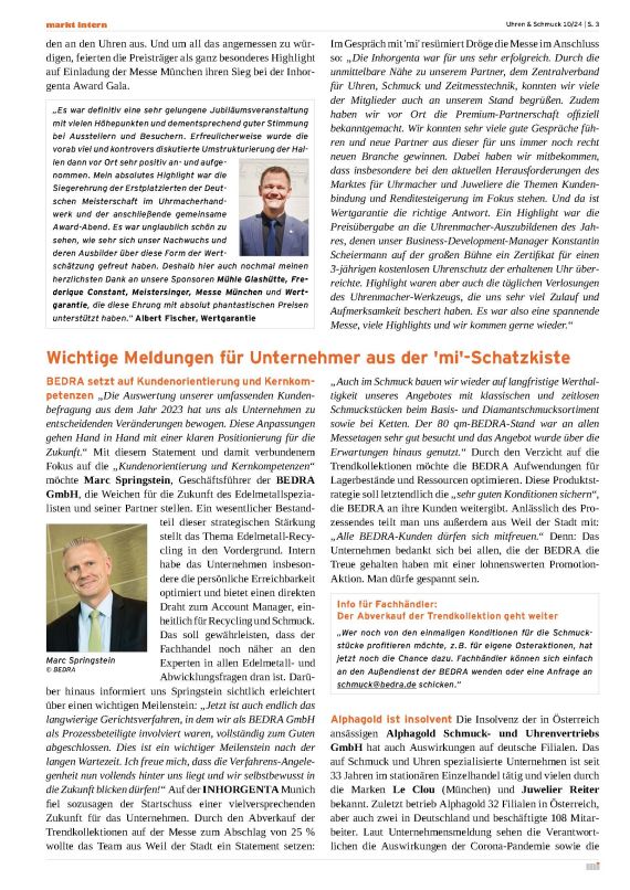 BEDRA setzt auf Kundenorientierung und Kernkompetenzen