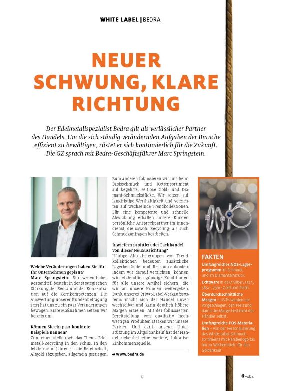 BEDRA mit neuem Schwung und klarer Richtung