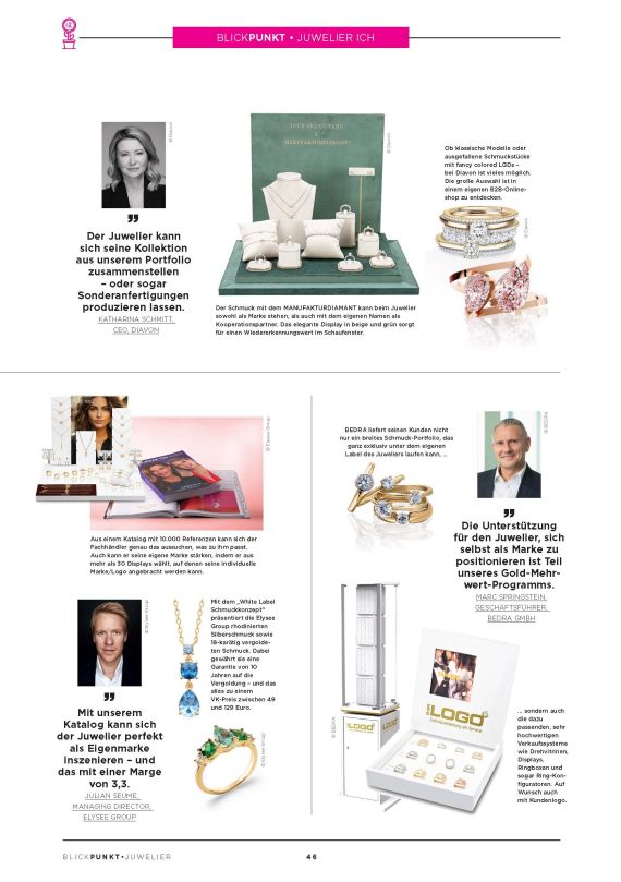 Juwelier ICH - eigenes Markenlabel mit BEDRA
