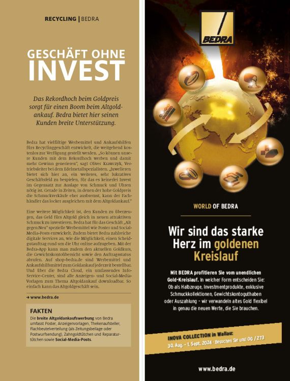 Geschaefte ausgleichen mit Altgoldankauf