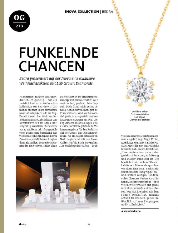 Verführerisches Funkeln wird dank Lab Grown Diamonds bezahlbar