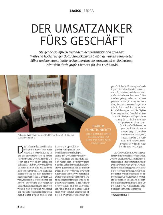 Wareninszenierung BEDRA